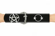 cuff pentagram witch evil tattoo design idea