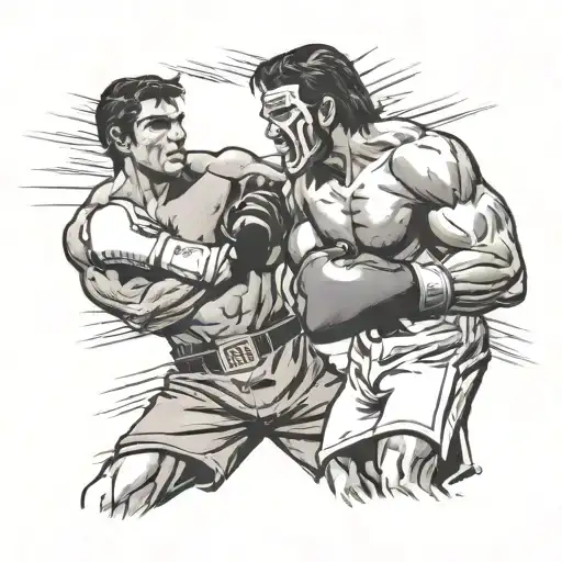 Casey jones fighting boxer cassius clay  tattoo design idea