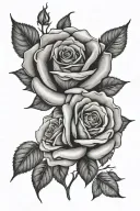 ROSE AND NJ tattoo design idea