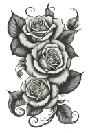 ROSE AND NJ tattoo design idea
