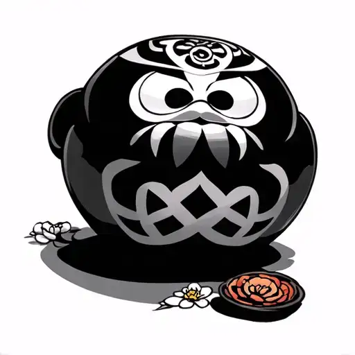 Daruma Doll tattoo design idea