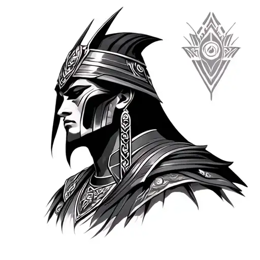 osiris strong and modern tattoo design idea