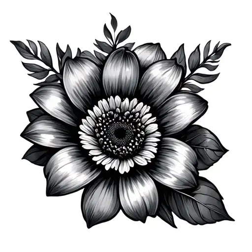 February April August October Birth Flower tattoo design idea