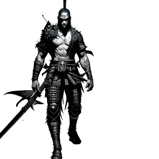 Cyberpunk 2077 Samurai Rock Banda tattoo design idea