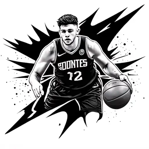 About basketball and Luka Doncic tattoo design idea