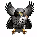 Red Tailed Hawk tattoo design idea