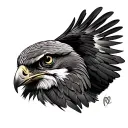 Red Tailed Hawk tattoo design idea