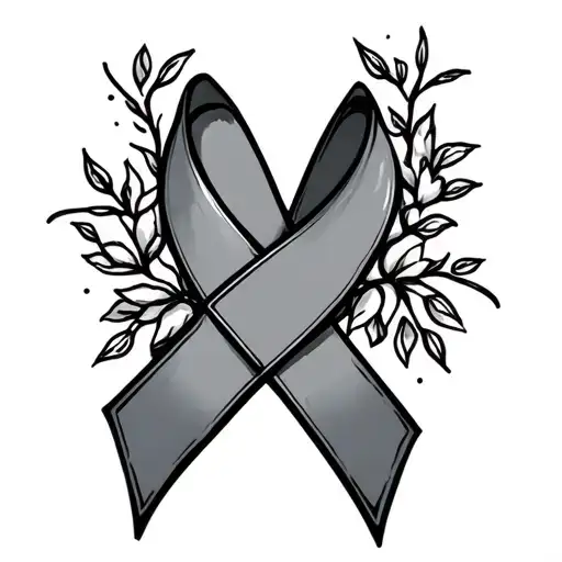 lung cancer ribbon mom tattoo tattoo design idea