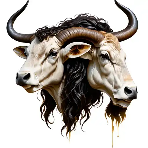 Taurus And libra tattoo design idea