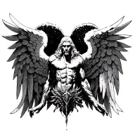 archangel uriel tattoo design idea