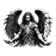 archangel uriel tattoo design idea