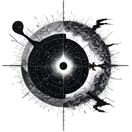 pulsar map tattoo design idea