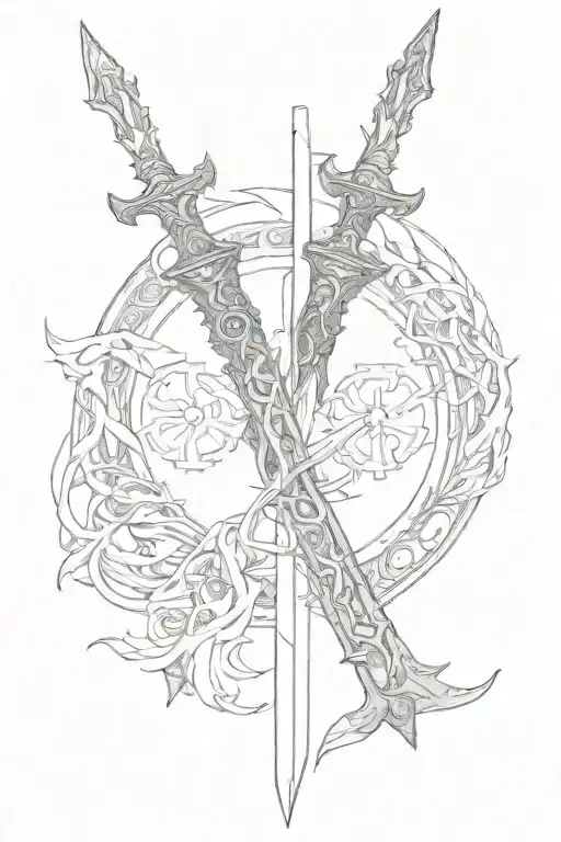 elden ring blasphemous blade type 1 diabetes tattoo tattoo design idea