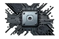 mos 6502 chip implanted tattoo design idea