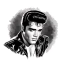 Elvis Presley tattoo design idea