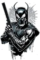 Deathstroke dc comics tattoo design idea