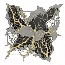 Kintsugi tattoo design idea