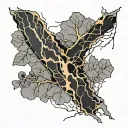 Kintsugi tattoo design idea