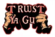 The words, "Trust Ya Gut" across my knuckles with one letter in each knuckle tattoo design idea