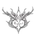 loyalty respect tattoo design idea