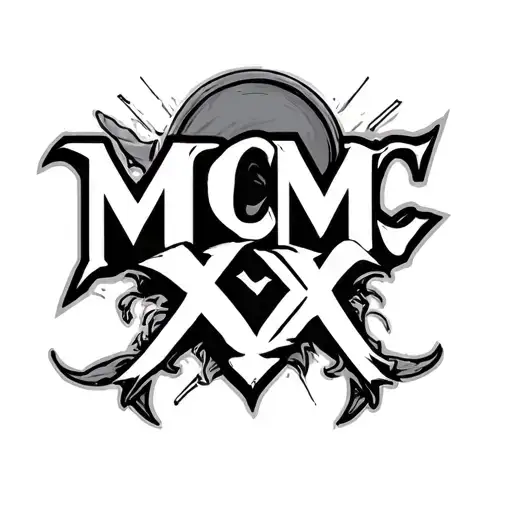 "MCMXC " "MCMXC " MCMXC tattoo design idea