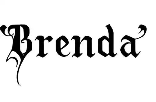 "Brenda" tattoo design idea