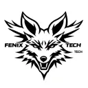 "Fenix Defense Tech" Military Style Fox Head with Phoenix Body with strength logo tattoo design idea