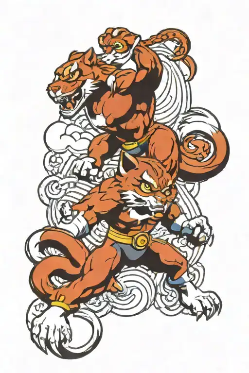 deception logo and thundercats logo tattoo design idea