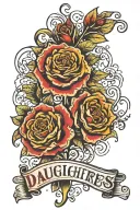 daughters named Colleen Amanda laura tattoo design idea