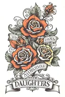 daughters named Colleen Amanda laura tattoo design idea
