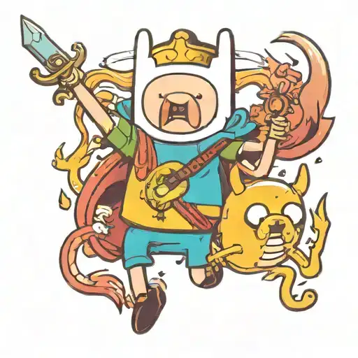 adventure Time tattoo design idea
