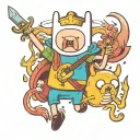 adventure Time tattoo design idea