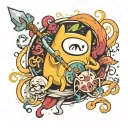 adventure Time tattoo design idea