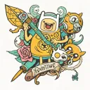 adventure Time tattoo design idea