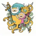 adventure Time tattoo design idea