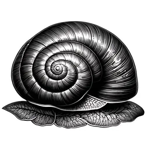 snail by huckleberry bush tattoo design idea