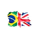british and brazilian flag intertwined tattoo design idea