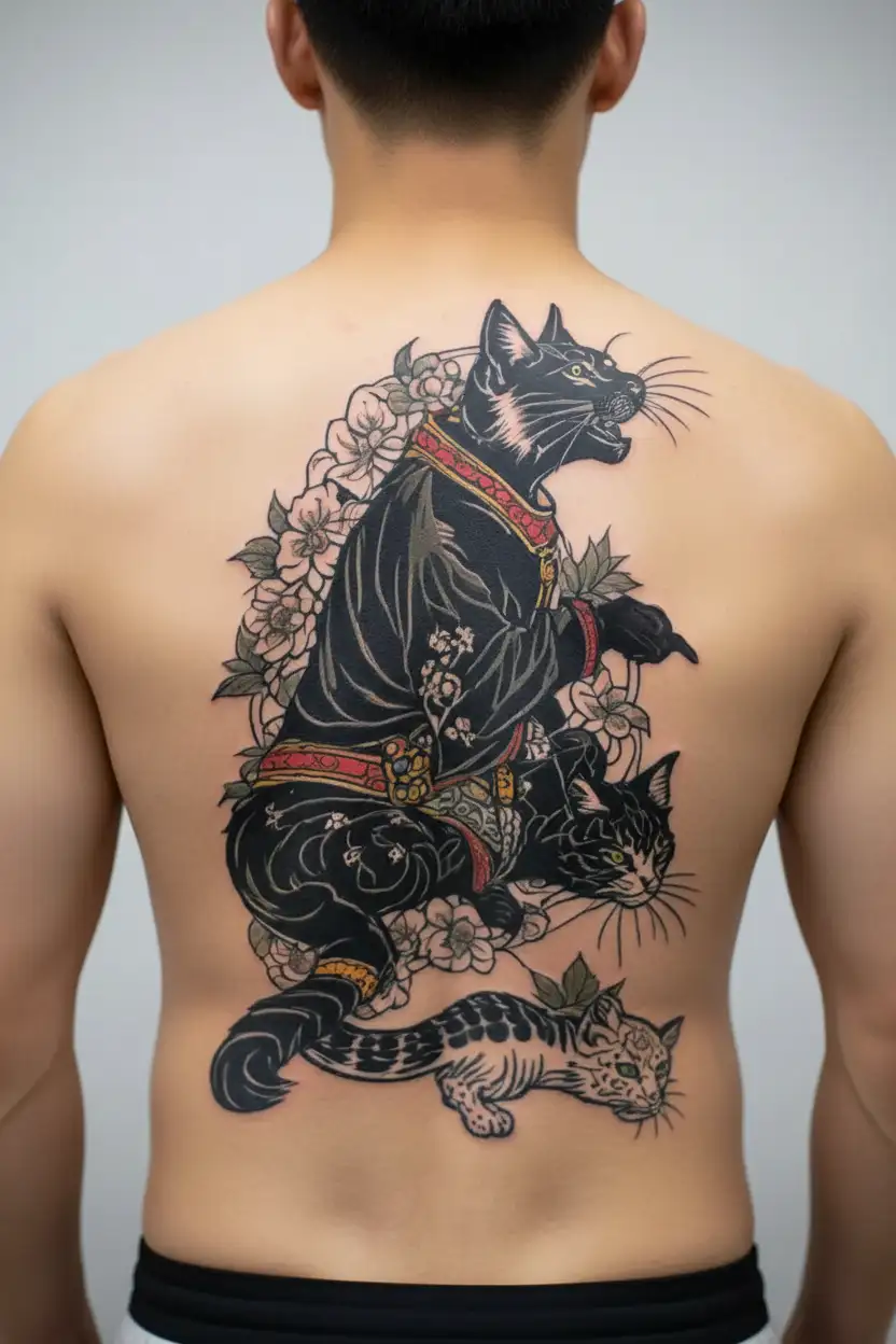 cat Witcher tattoo design idea