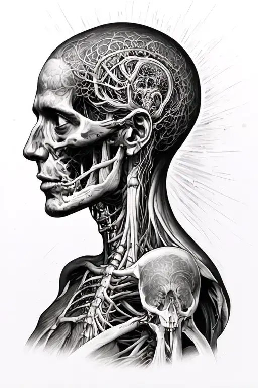 Alex Grey’s visionary anatomical human. tattoo design idea