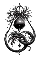 pendulum swing moving tattoo design idea