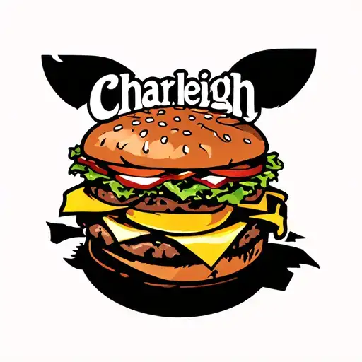 "Charleigh " Hamburger tattoo design idea