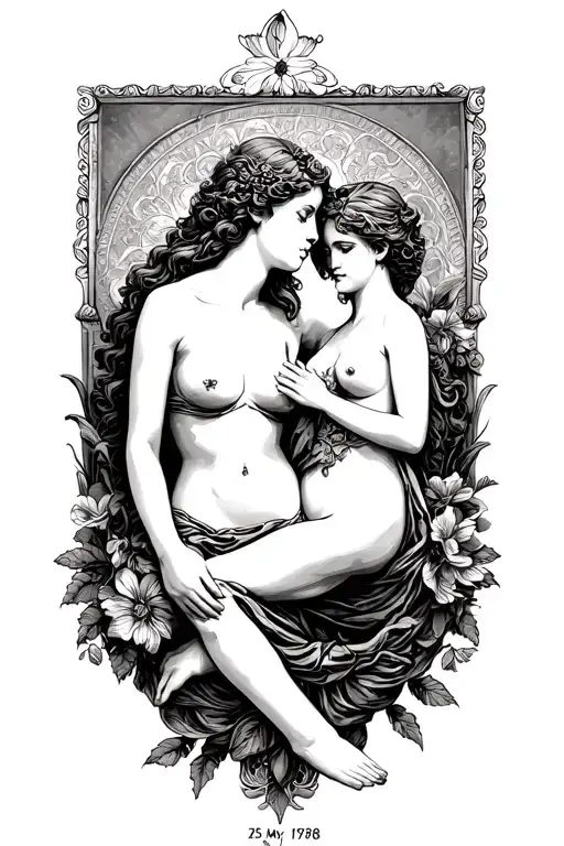 patience and date 25 may 1978 roman tattoo design idea