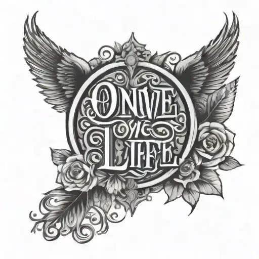 One Love One Life tattoo design idea