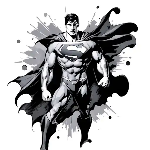 Superman tattoo design idea