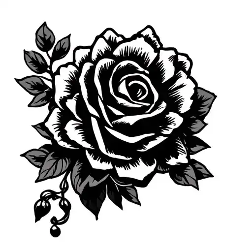 A tyni black and white line tattoo design featuring a pair of curly braces { } drawn in clean, thin lines. Inside the br tattoo design idea