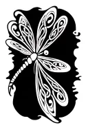 Celtic Dragonfly tattoo design idea