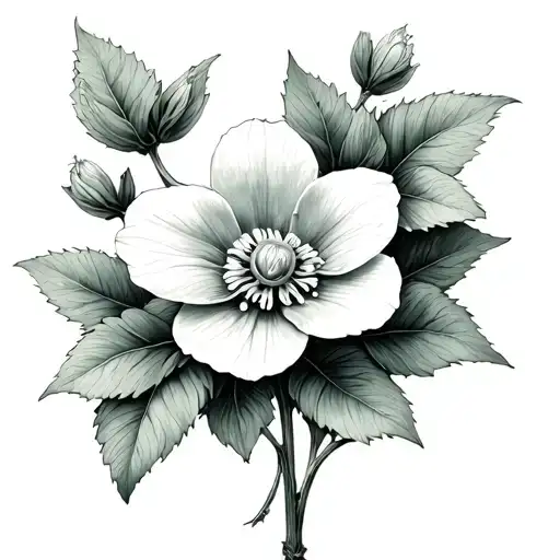 Diphylleia Grayi tattoo design idea