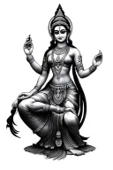 apsara dancer temple tattoo design idea