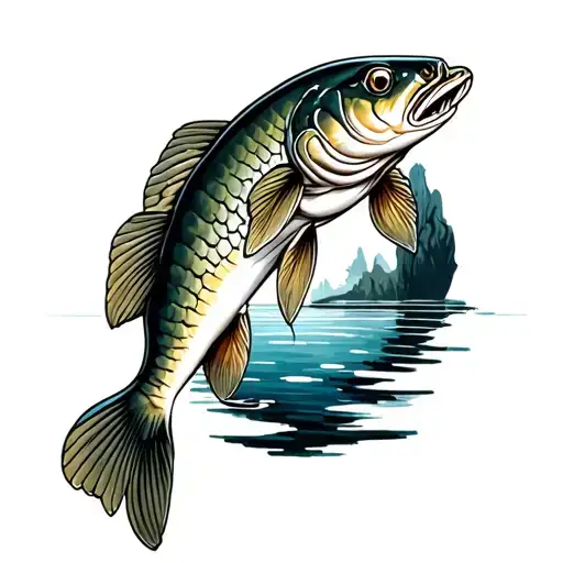 Northern Pike tattoo design idea