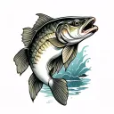 Northern Pike tattoo design idea
